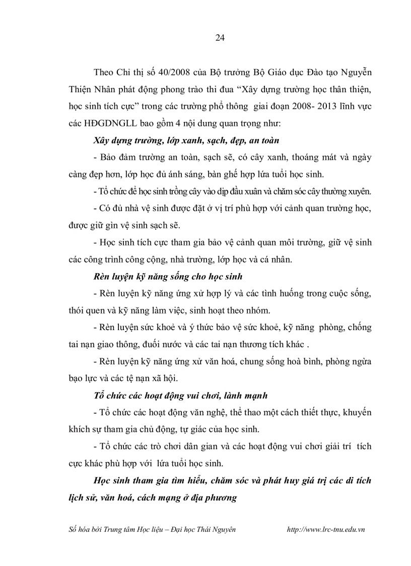 image for page Quản lý hoạt động giáo dục ngoài giờ lên lớp theo định hướng xây dựng nhà trường thân thiện ở trường trung học phổ thông vùng dân tộc thiểu số