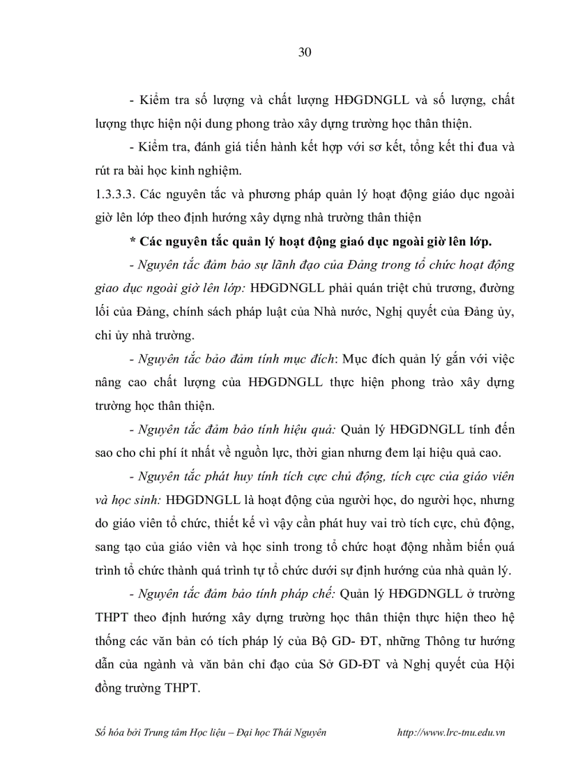 image for page Quản lý hoạt động giáo dục ngoài giờ lên lớp theo định hướng xây dựng nhà trường thân thiện ở trường trung học phổ thông vùng dân tộc thiểu số