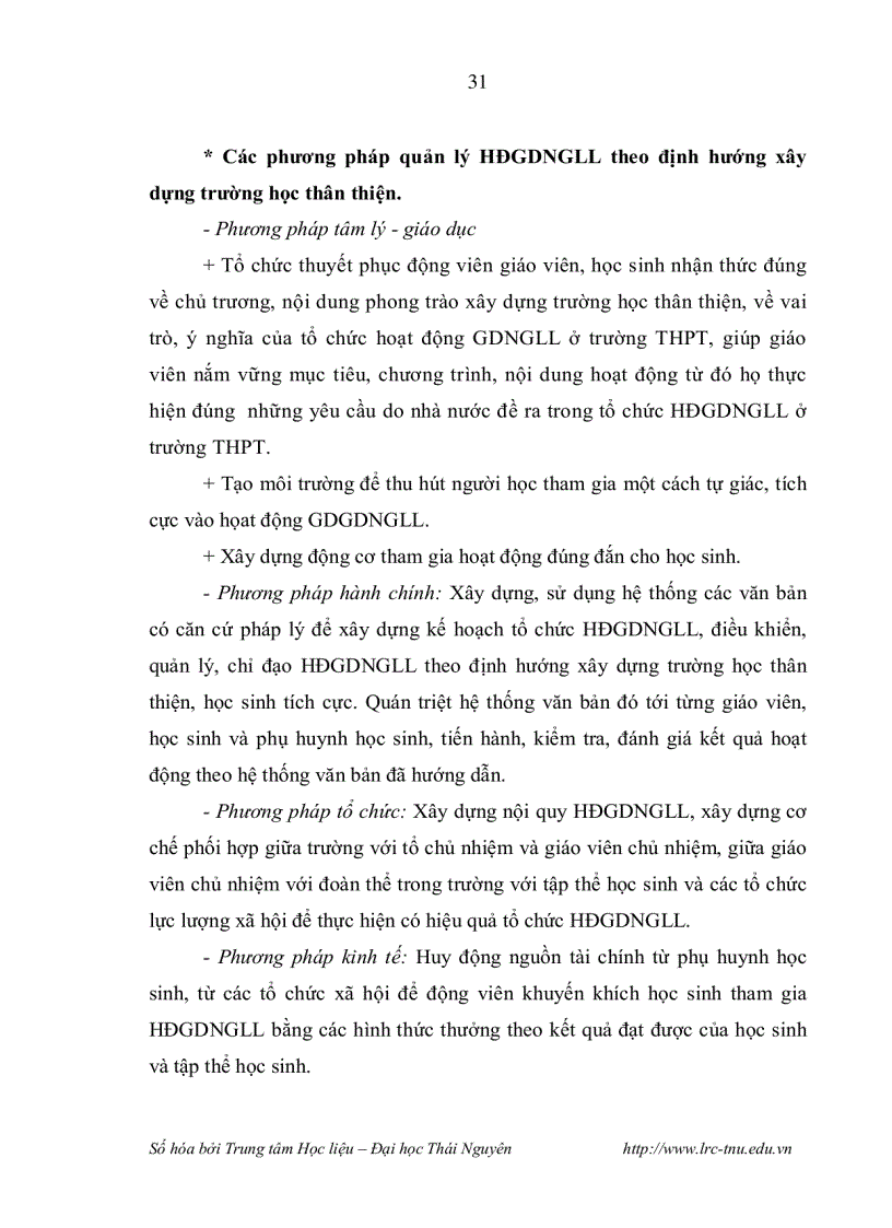 image for page Quản lý hoạt động giáo dục ngoài giờ lên lớp theo định hướng xây dựng nhà trường thân thiện ở trường trung học phổ thông vùng dân tộc thiểu số