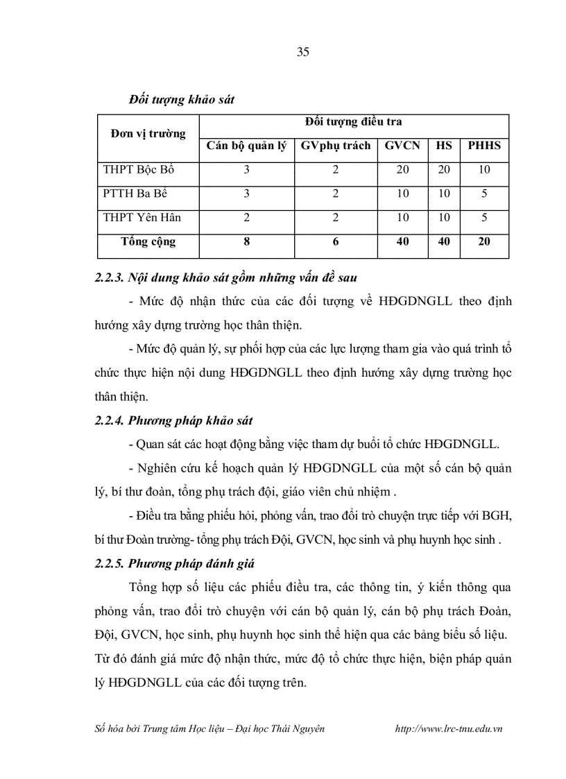 image for page Quản lý hoạt động giáo dục ngoài giờ lên lớp theo định hướng xây dựng nhà trường thân thiện ở trường trung học phổ thông vùng dân tộc thiểu số