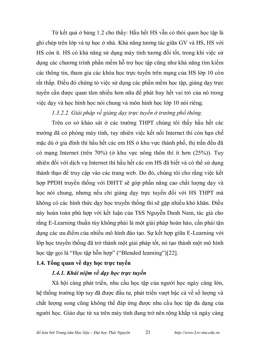 image for page Thiết kế dạy học trực tuyến chương phương pháp toạ độ trong mặt phẳng Hình học 10 THPT