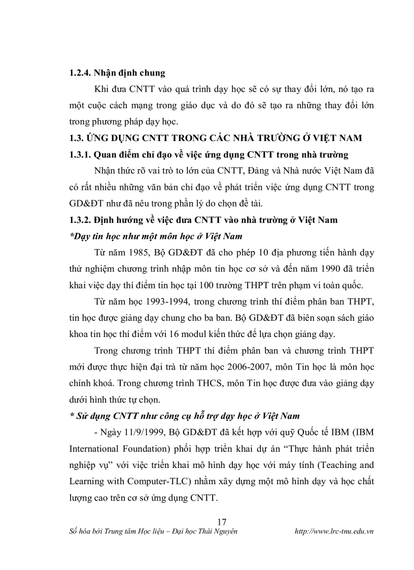 image for page Thiết kế hoạt động có ứng dụng công nghệ thông tin trong dạy học một số chủ đề môn toán ở trường thpt