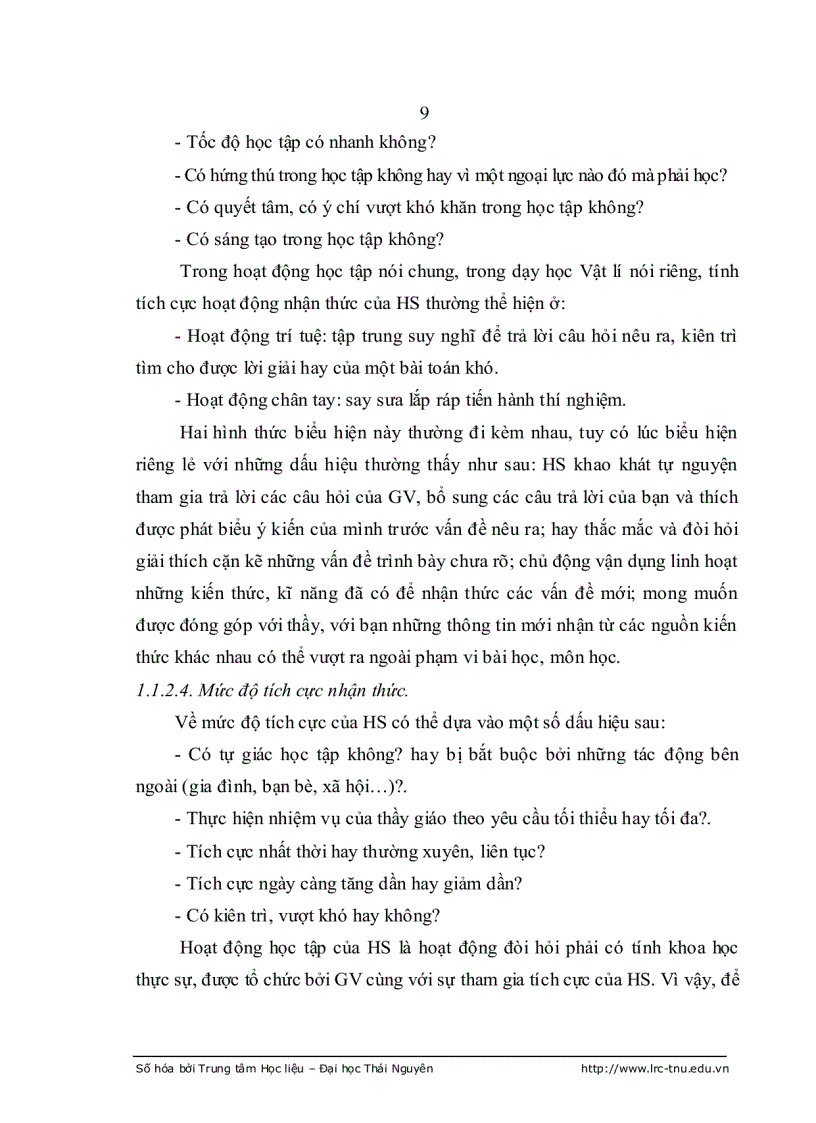 image for page Tích cực hoá hoạt động nhận thức của học sinh thpt miền núi khi giảng dạy một số khái niệm và định luật vật lí của chương khúc xạ ánh sáng vật lí