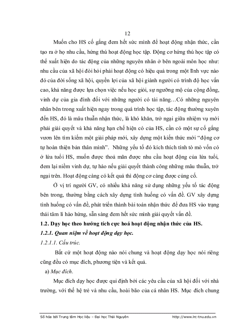 image for page Tích cực hoá hoạt động nhận thức của học sinh thpt miền núi khi giảng dạy một số khái niệm và định luật vật lí của chương khúc xạ ánh sáng vật lí