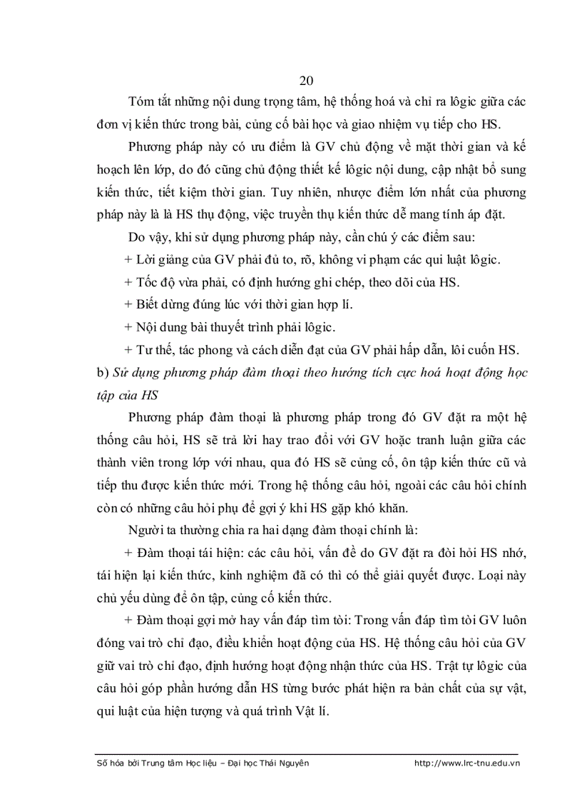 image for page Tích cực hoá hoạt động nhận thức của học sinh thpt miền núi khi giảng dạy một số khái niệm và định luật vật lí của chương khúc xạ ánh sáng vật lí