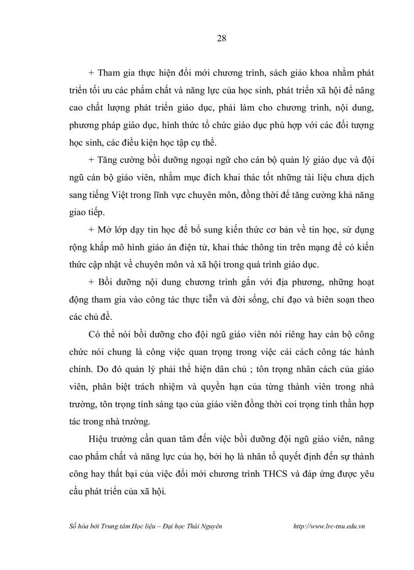 image for page Các biện pháp quản lý công tác bồi dưỡng giáo viên của hiệu trưởng trường trung học cơ sở thành phố hạ long tỉnh quảng ninh