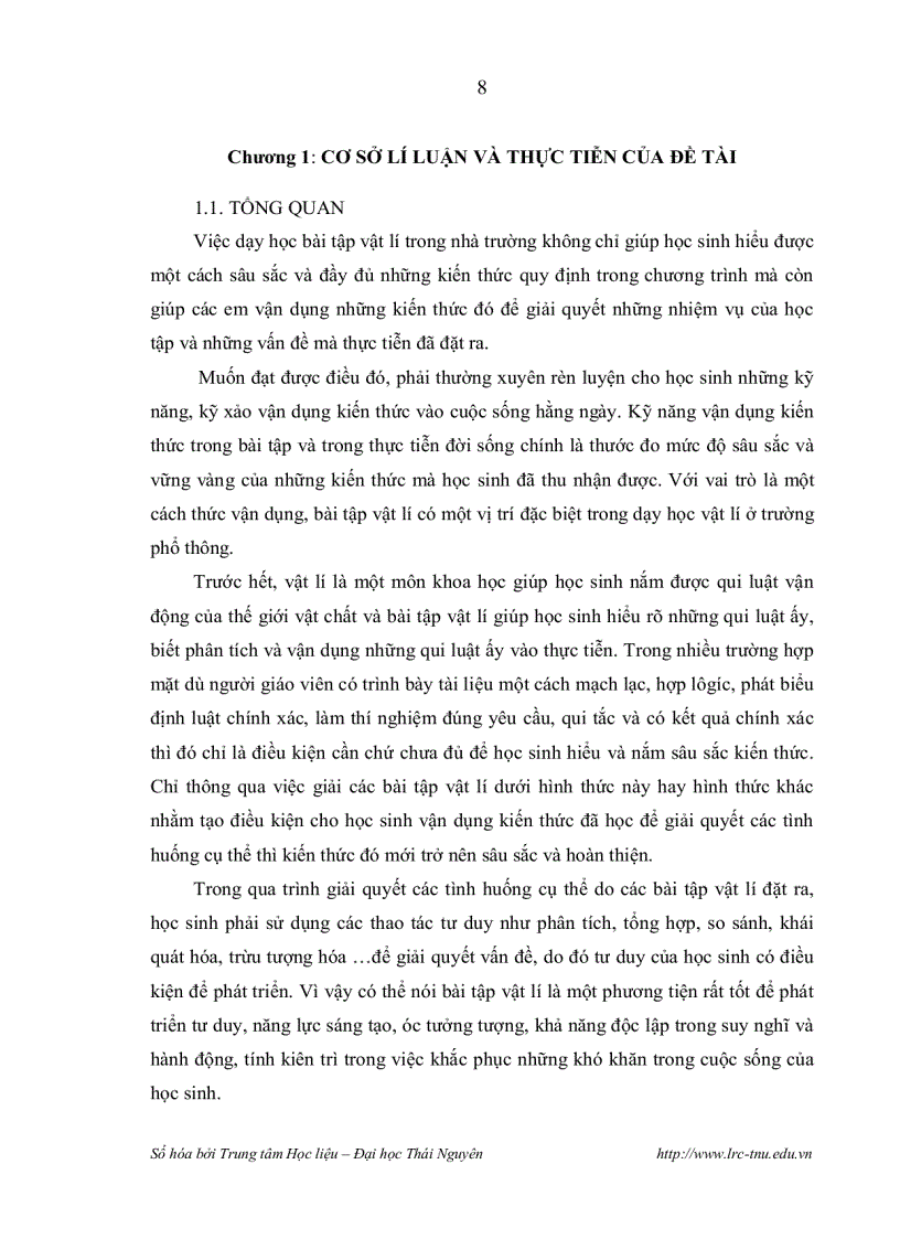 image for page Lựa chọn và xây dựng tiến trình dạy học bài tập vật lí chương các định luật bảo toàn nhằm phát triển tư duy năng lực sáng tạo cho học sinh trường dân