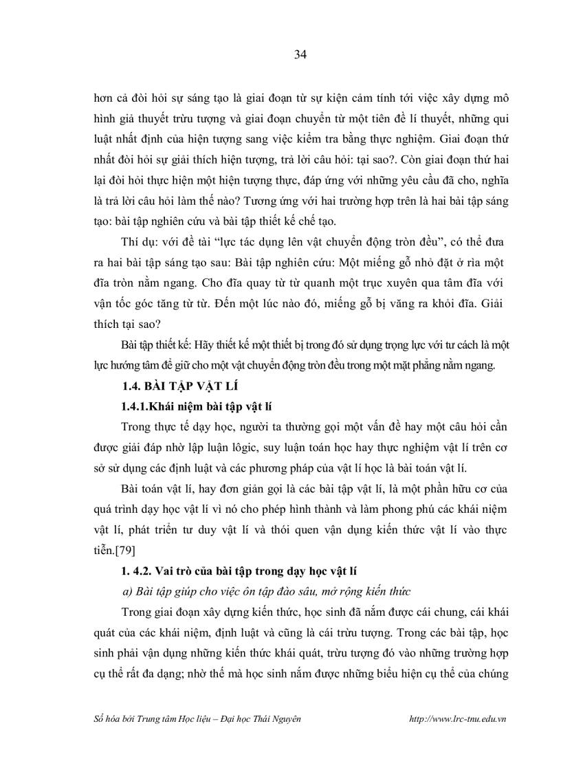 image for page Lựa chọn và xây dựng tiến trình dạy học bài tập vật lí chương các định luật bảo toàn nhằm phát triển tư duy năng lực sáng tạo cho học sinh trường dân