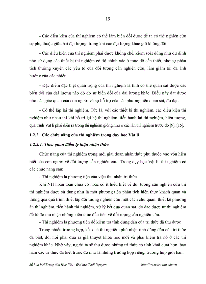 image for page Nghiên cứu lựa chọn chương trình hoàn thiện nội dung và phương pháp tổ chức thực hành một số bài thí nghiệm vật lí đại cương nhằm nâng cao chất lượng