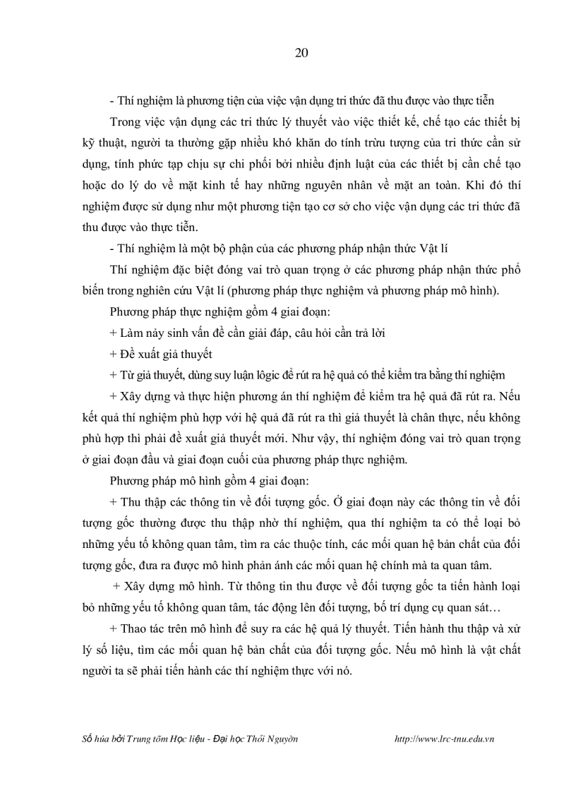 image for page Nghiên cứu lựa chọn chương trình hoàn thiện nội dung và phương pháp tổ chức thực hành một số bài thí nghiệm vật lí đại cương nhằm nâng cao chất lượng