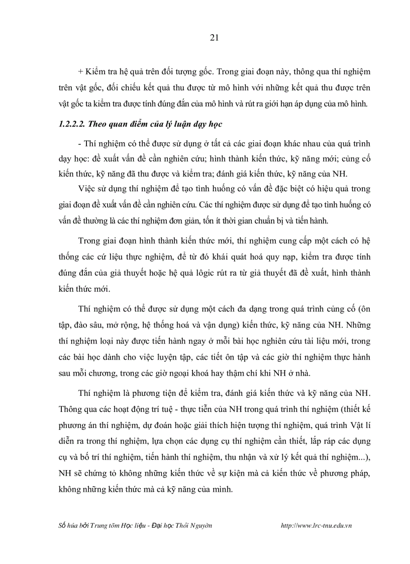 image for page Nghiên cứu lựa chọn chương trình hoàn thiện nội dung và phương pháp tổ chức thực hành một số bài thí nghiệm vật lí đại cương nhằm nâng cao chất lượng