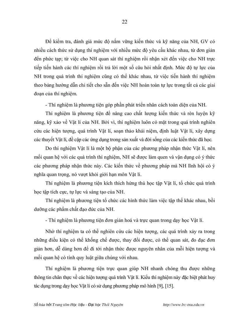 image for page Nghiên cứu lựa chọn chương trình hoàn thiện nội dung và phương pháp tổ chức thực hành một số bài thí nghiệm vật lí đại cương nhằm nâng cao chất lượng