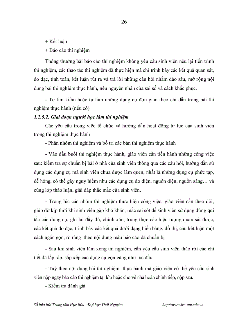 image for page Nghiên cứu lựa chọn chương trình hoàn thiện nội dung và phương pháp tổ chức thực hành một số bài thí nghiệm vật lí đại cương nhằm nâng cao chất lượng