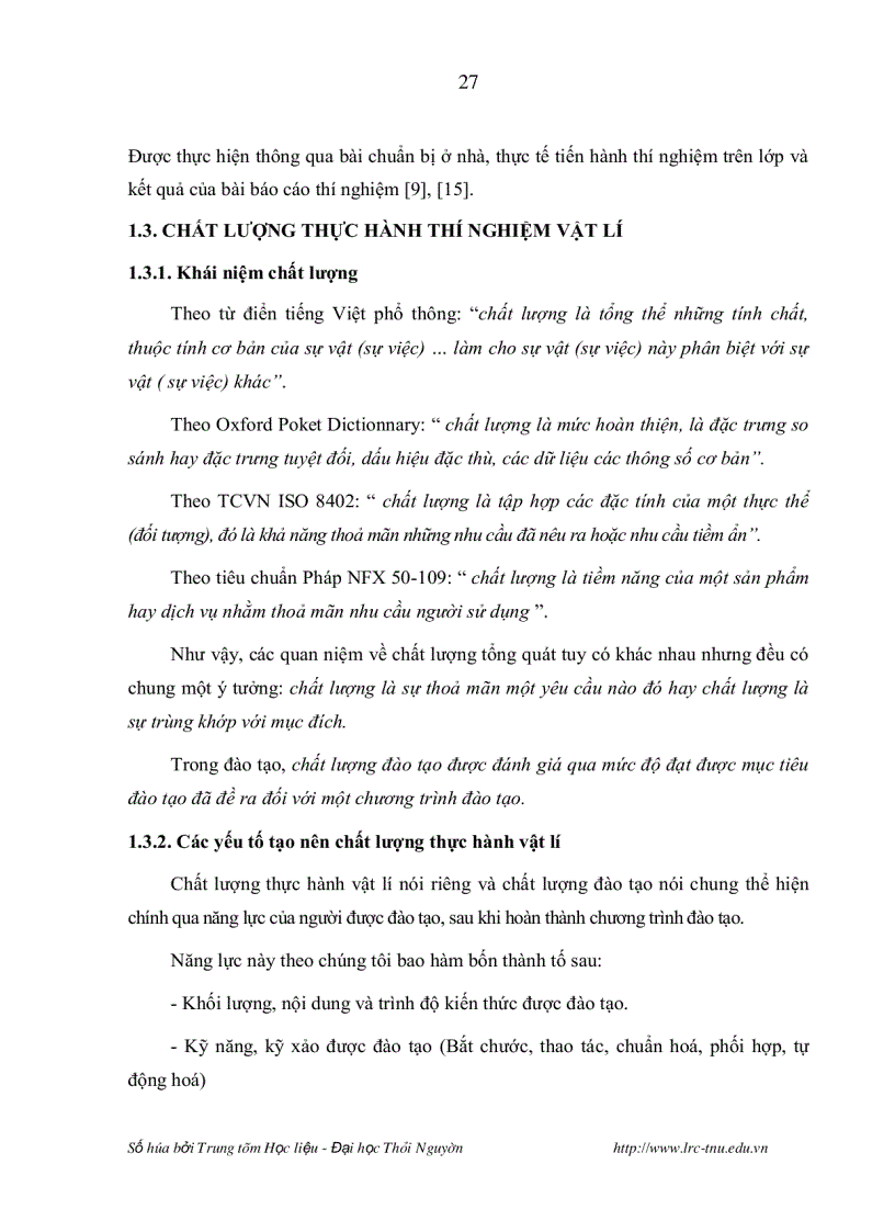 image for page Nghiên cứu lựa chọn chương trình hoàn thiện nội dung và phương pháp tổ chức thực hành một số bài thí nghiệm vật lí đại cương nhằm nâng cao chất lượng