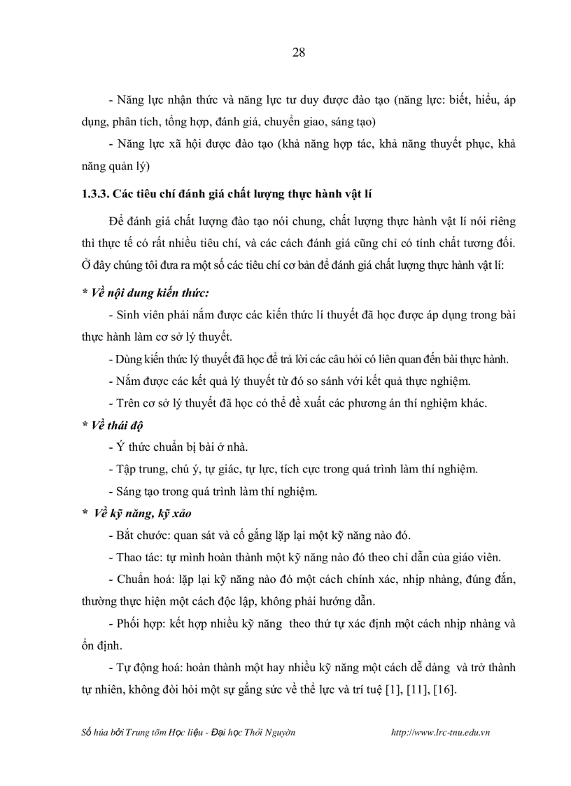 image for page Nghiên cứu lựa chọn chương trình hoàn thiện nội dung và phương pháp tổ chức thực hành một số bài thí nghiệm vật lí đại cương nhằm nâng cao chất lượng