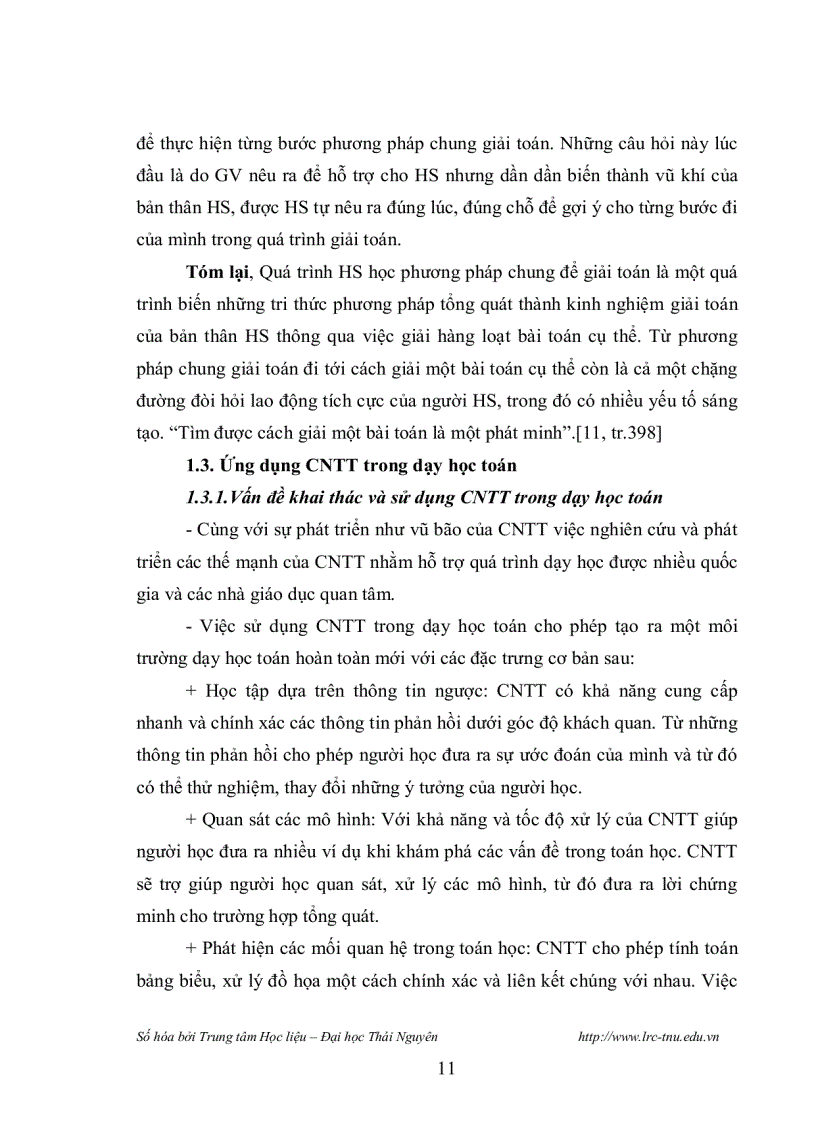 image for page Thiết kế một số bài giảng giúp học sinh giải bài tập hình học phẳng ở trường trung học phổ thông với sự hỗ trợ của phần mềm vi thế giới