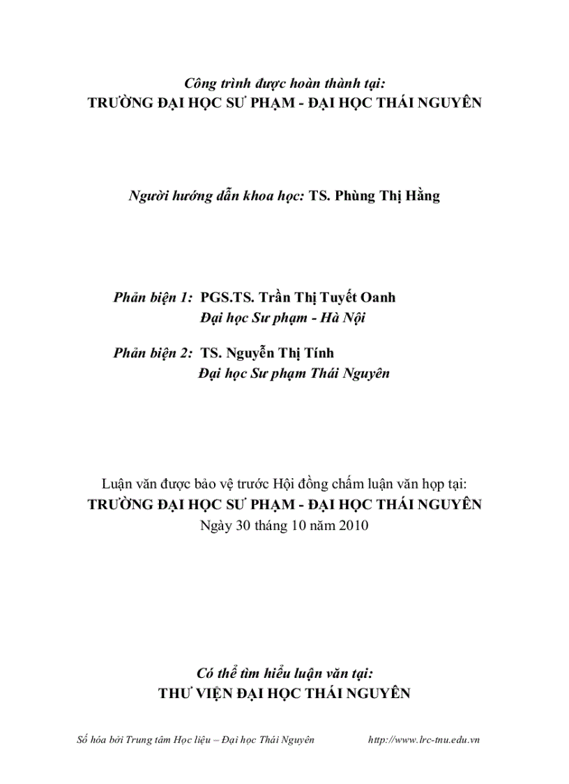 image for page Thực hiện chương trình hoạt động giáo dục ngoài giờ lên lớp ở trường thcs tỉnh tuyên quang