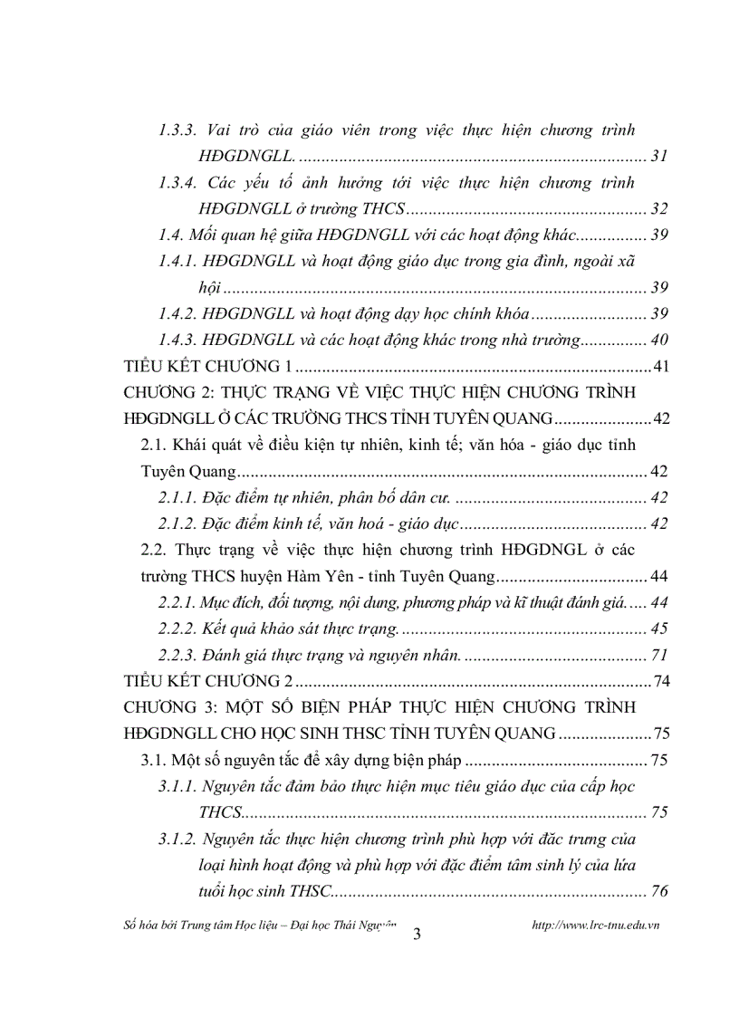 image for page Thực hiện chương trình hoạt động giáo dục ngoài giờ lên lớp ở trường thcs tỉnh tuyên quang