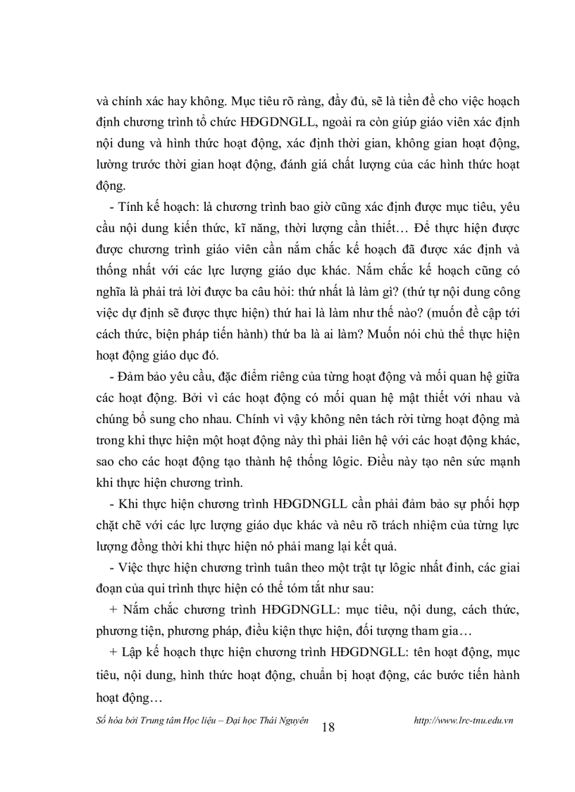 image for page Thực hiện chương trình hoạt động giáo dục ngoài giờ lên lớp ở trường thcs tỉnh tuyên quang