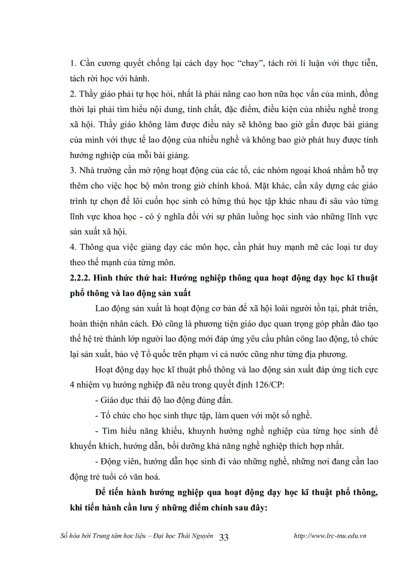 image for page Tích hợp giáo dục hướng nghiệp trong dạy học vi sinh vật học sinh học 10