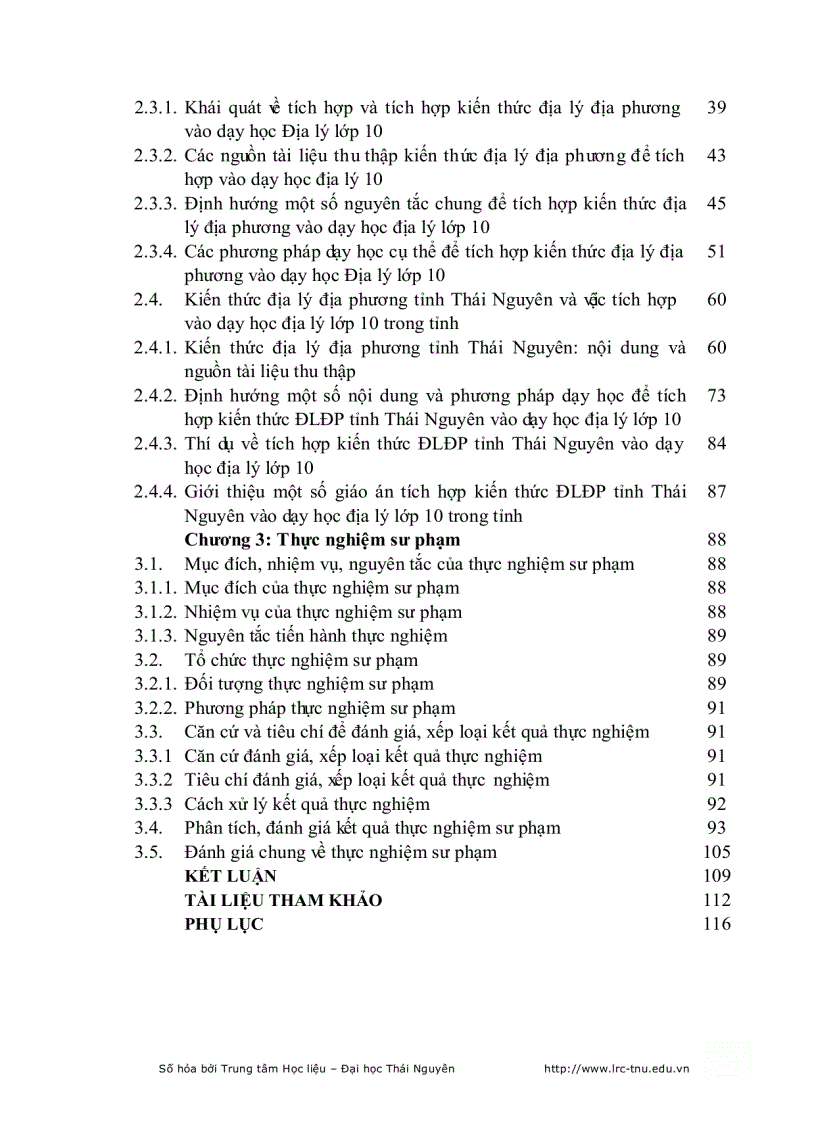 image for page Tích hợp kiến thức địa lý địa phương vào dạy học địa lý lớp 10 trường THPT