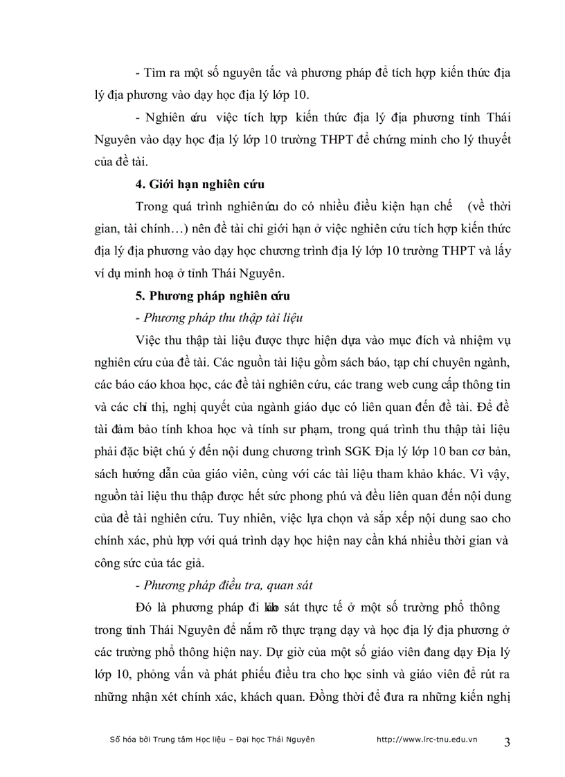 image for page Tích hợp kiến thức địa lý địa phương vào dạy học địa lý lớp 10 trường THPT