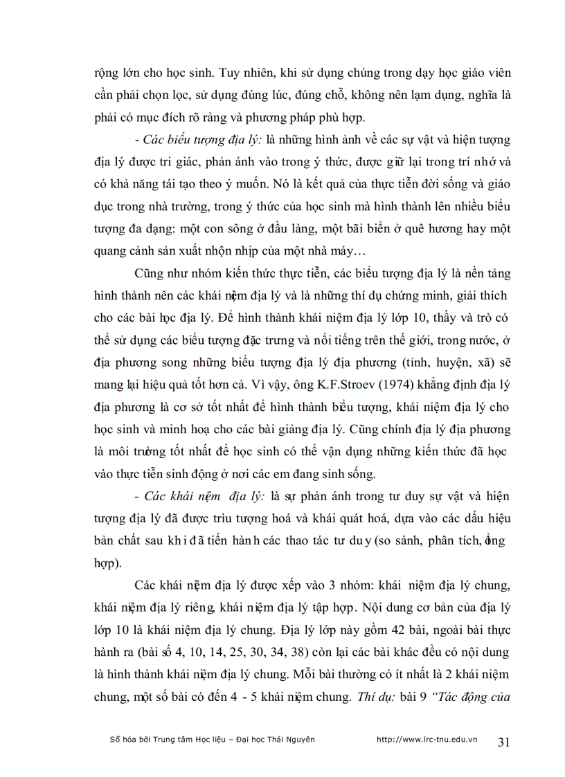 image for page Tích hợp kiến thức địa lý địa phương vào dạy học địa lý lớp 10 trường THPT