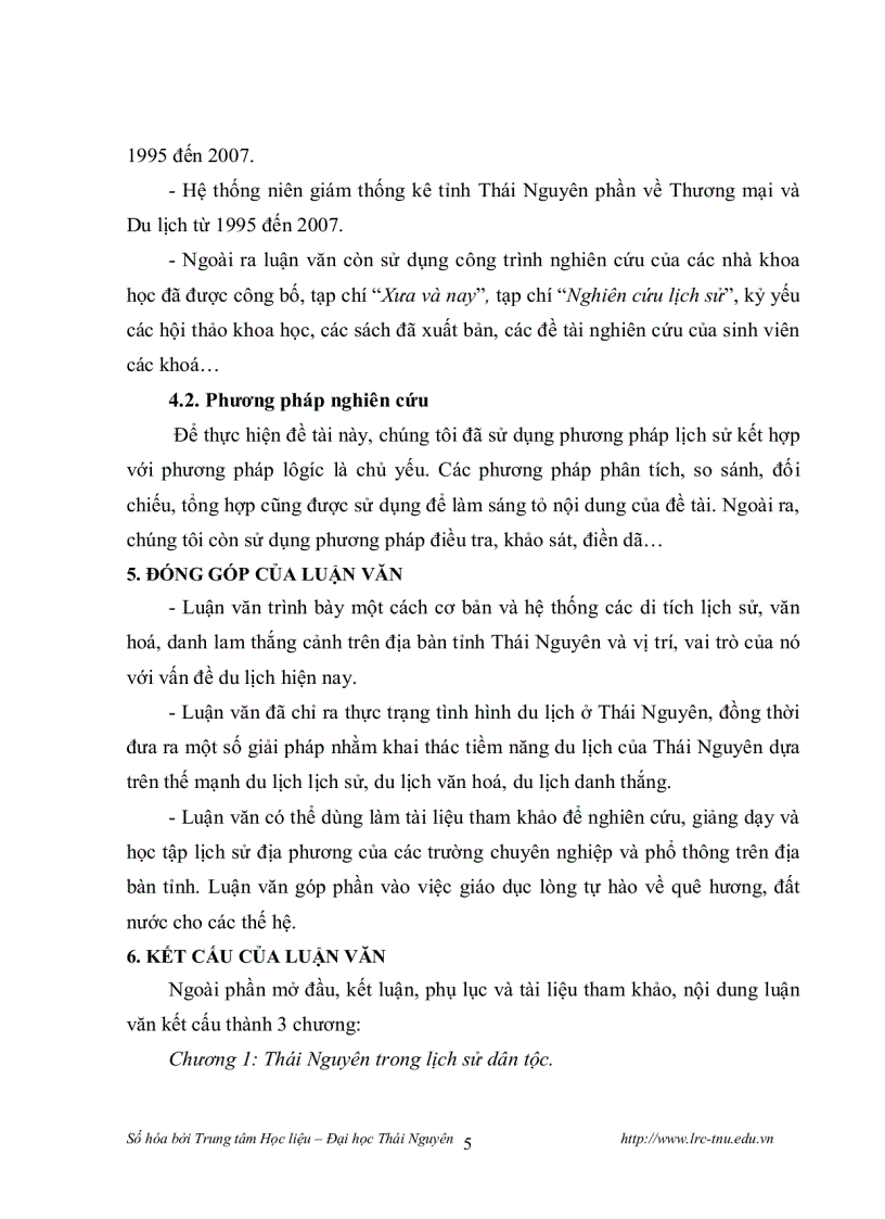 image for page Tiềm năng du lịch thái nguyên nhìn từ góc độ lịch sử văn hoá 1995 2007