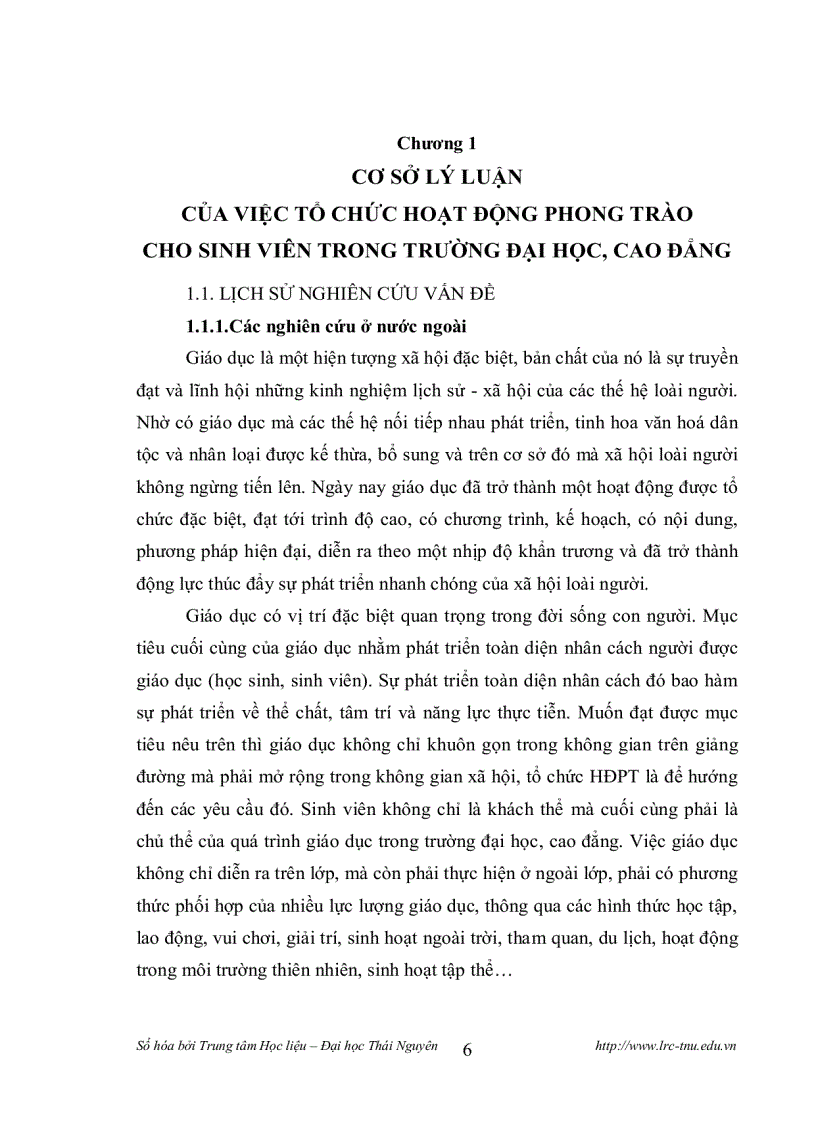 image for page Tổ chức hoạt động phong trào cho sinh viên trường cao đẳng sư phạm thái bình