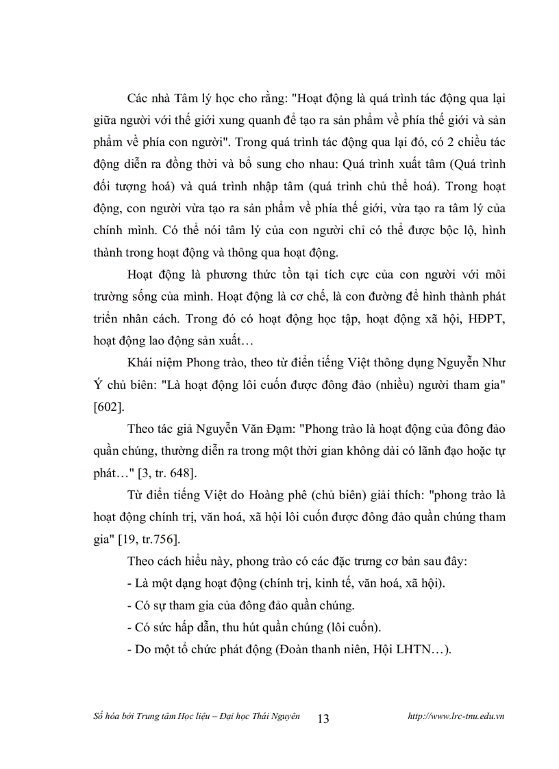 image for page Tổ chức hoạt động phong trào cho sinh viên trường cao đẳng sư phạm thái bình