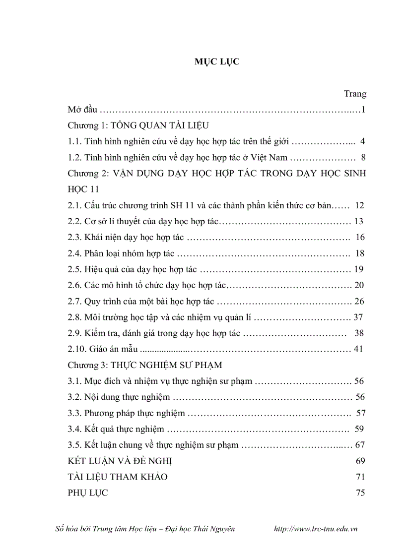 image for page Vận dụng dạy học hợp tác trong dạy học sinh học 11