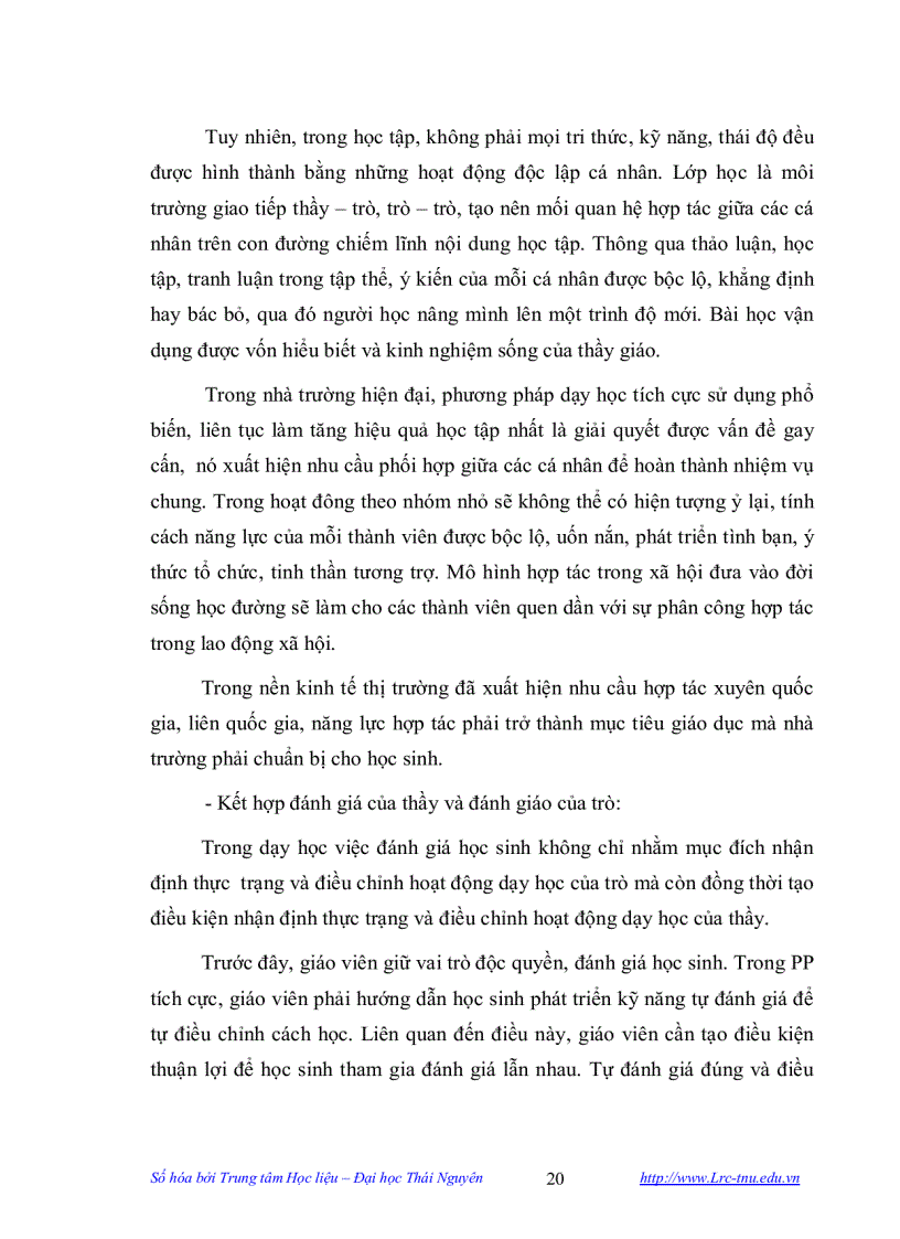 image for page Vận dụng phương pháp dạy học tích cực trong quá trình dạy học môn giáo dục học ở trường cđsp ngô gia tự bắc giang