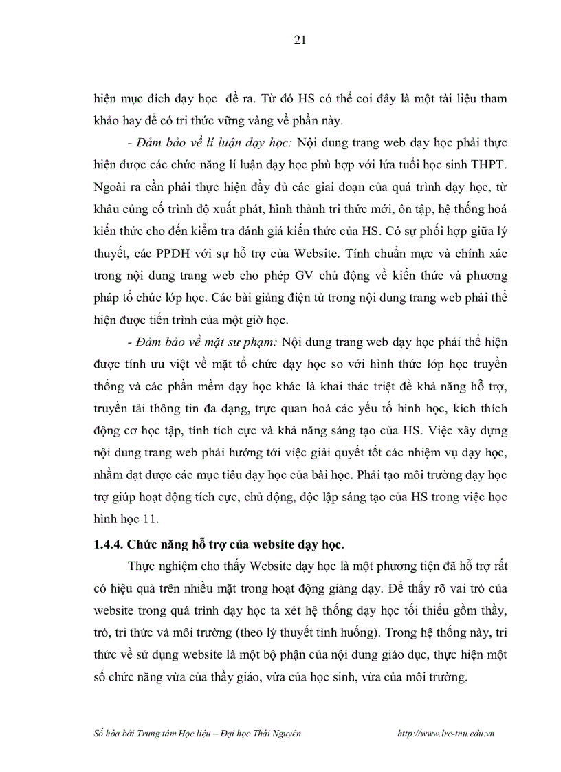 image for page Xây dựng nội dung trang web hỗ trợ việc dạy học chương Vectơ trong không gian Quan hệ vuông góc theo chương trình toán lớp 11 trường THPT