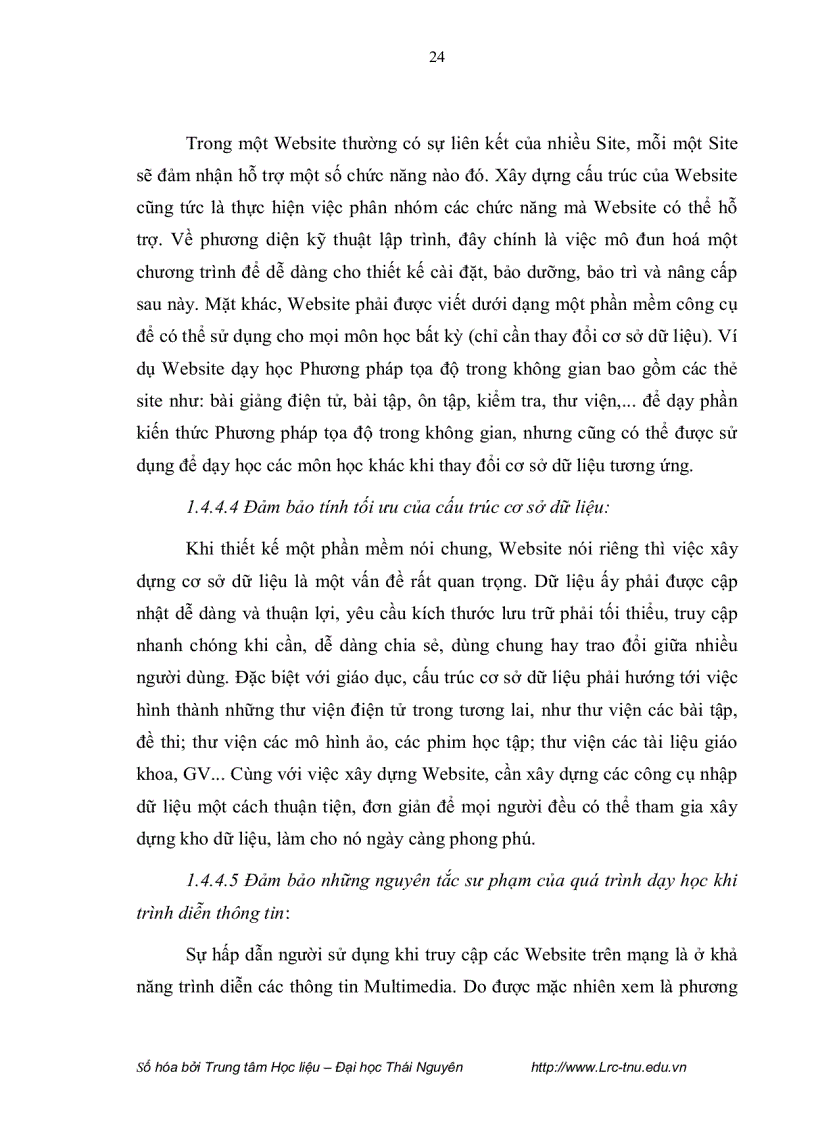 image for page Xây dựng và sử dụng website hỗ trợ dạy học phần kiến thức phương pháp tọa độ trong không gian trong chương trình hình học nâng cao lớp 12 trường tru