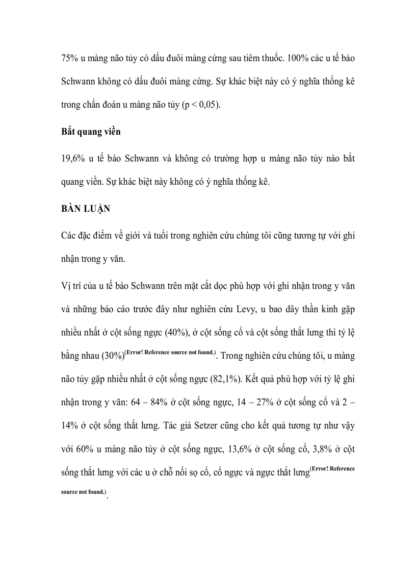image for page Đặc điểm hình ảnh cộng hưởng từ u tế bào schwann và u màng não trong màng cứng ngoài tủy