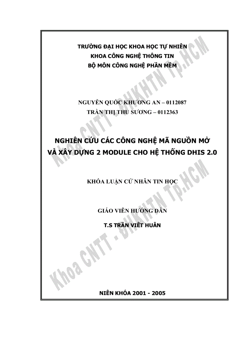 image for page Nghiên cứu các công nghệ mã nguồn mở và xây dựng 2 module cho hệ thống dhis 2 0