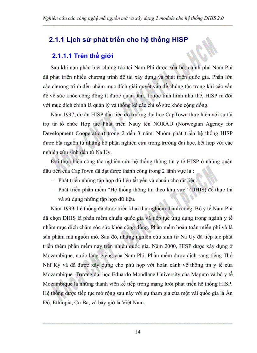 image for page Nghiên cứu các công nghệ mã nguồn mở và xây dựng 2 module cho hệ thống dhis 2 0