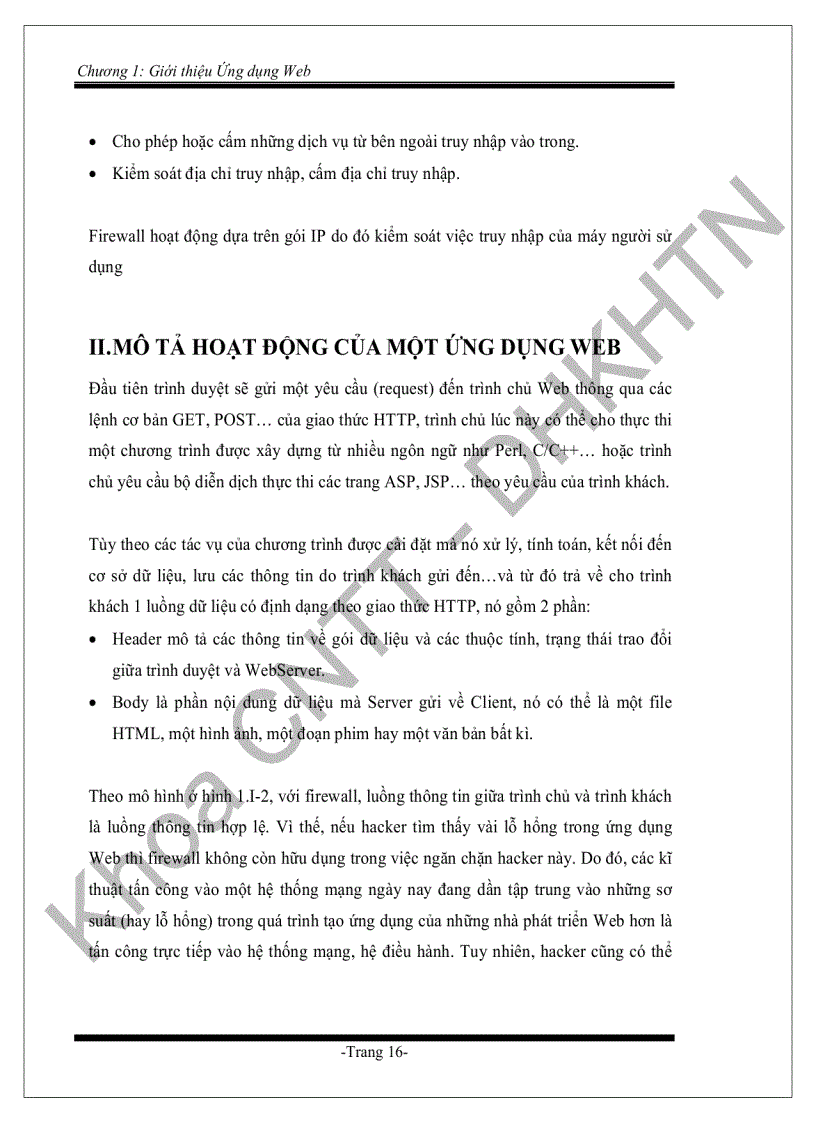 image for page Nghiên cứu một số vấn đề về bảo mật ứng dụng web trên internet