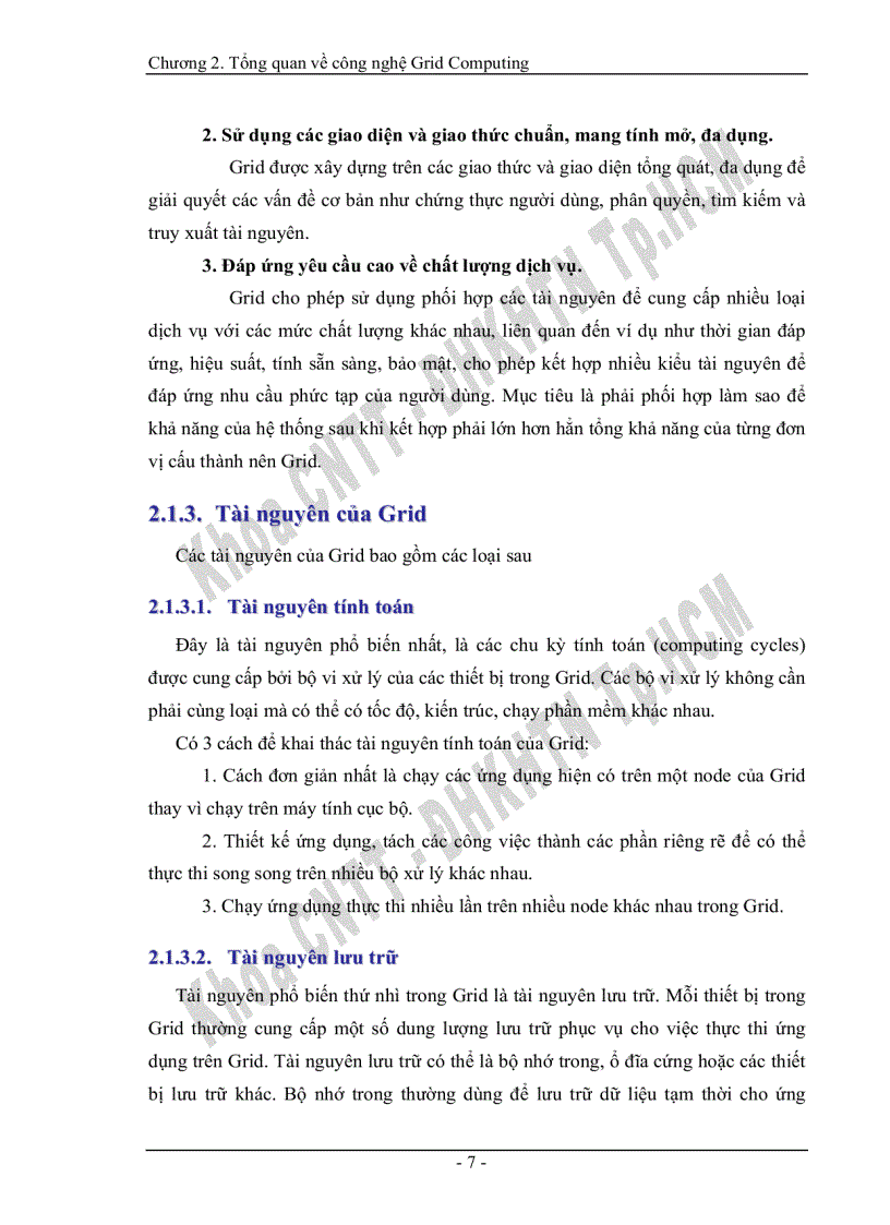image for page Tìm hiểu công nghệ grid computing và ứng dụng thử nghiệm trong bài toán quản trị
