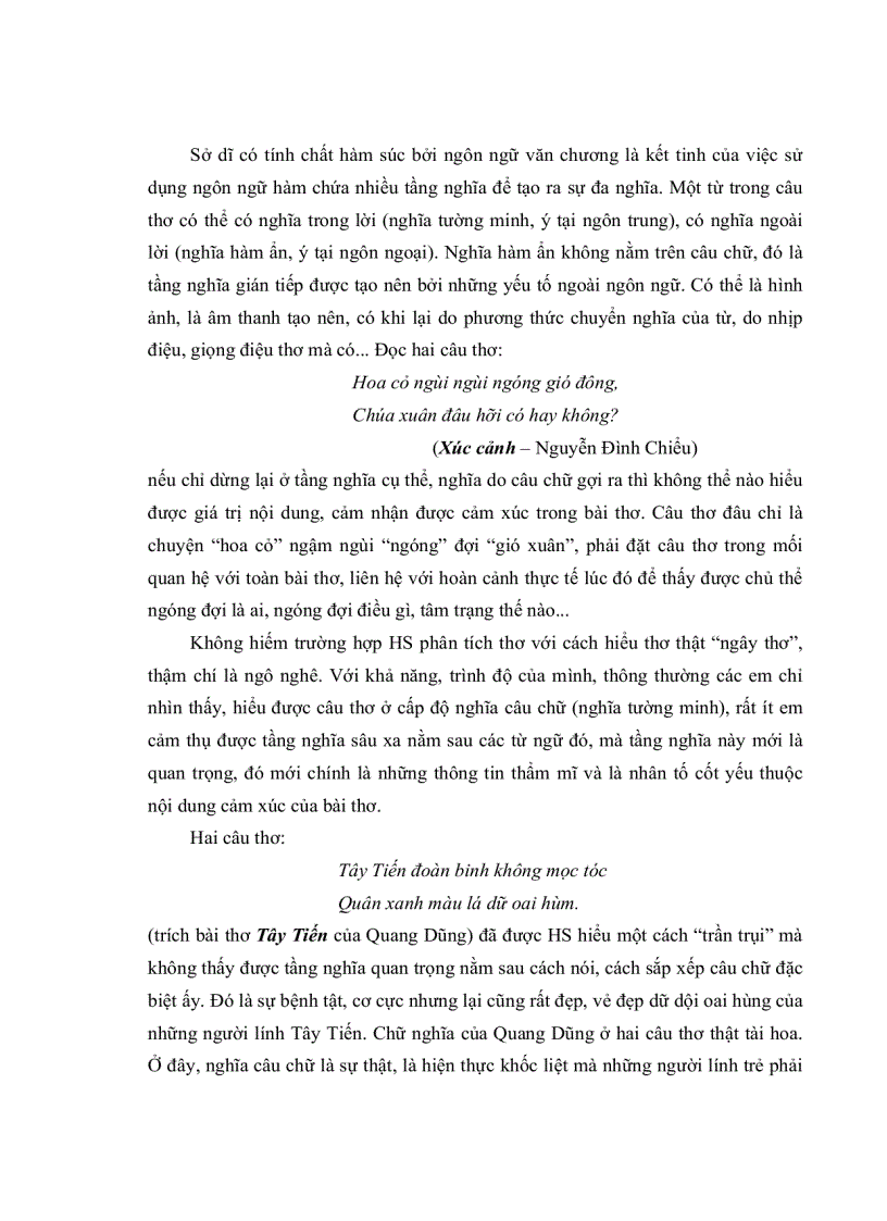 image for page Vận dụng phương pháp nêu vấn đề vào dạy học một số bài thơ trữ tình ở lớp 11 trường trung học phổ thông