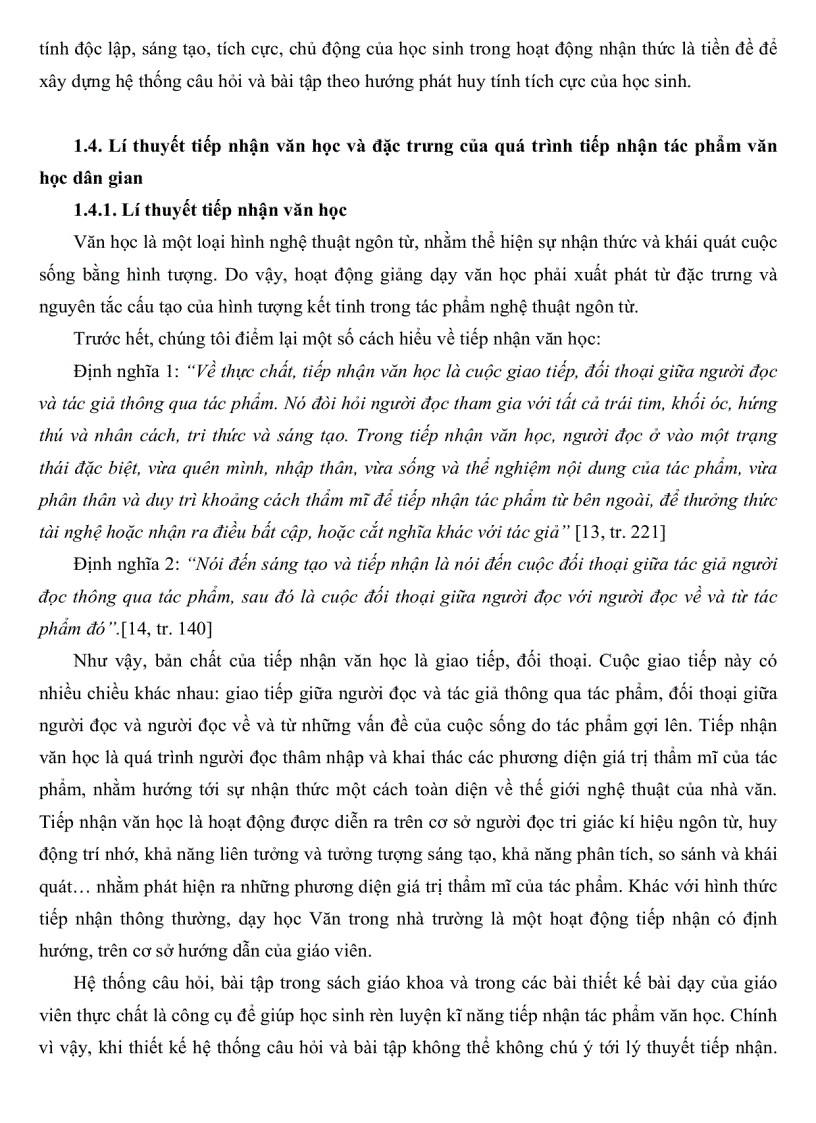 image for page Phát huy tính tích cực của học sinh qua hệ thống câu hỏi bài tập trong phần văn học dân gian sách giáo khoa lớp 10