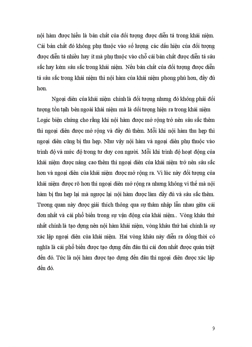 image for page Quan điểm cuả logic biện chứng về sự hình thành và hoạt động của khái niệm trong tư duy