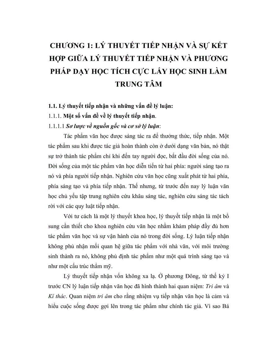 image for page Từ lý thuyết tiếp nhận đến việc giảng dạy tác phẩm văn chương ở trường phổ thông ứng dụng dạy tác phẩm thơ việt nam hiện đại ở sgk các lớp thpt