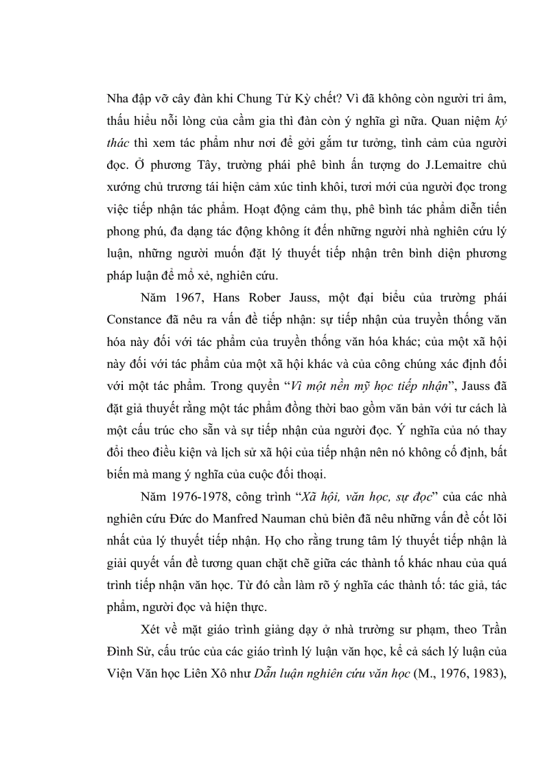 image for page Từ lý thuyết tiếp nhận đến việc giảng dạy tác phẩm văn chương ở trường phổ thông ứng dụng dạy tác phẩm thơ việt nam hiện đại ở sgk các lớp thpt