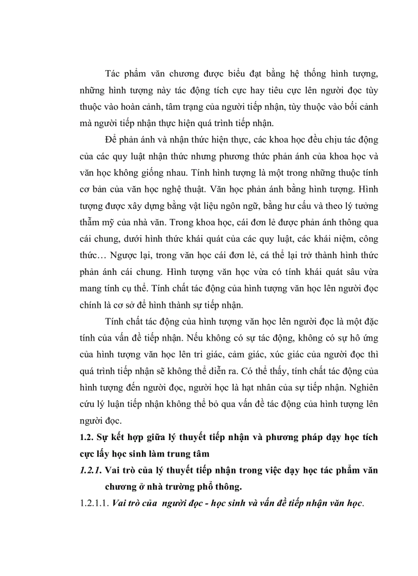 image for page Từ lý thuyết tiếp nhận đến việc giảng dạy tác phẩm văn chương ở trường phổ thông ứng dụng dạy tác phẩm thơ việt nam hiện đại ở sgk các lớp thpt