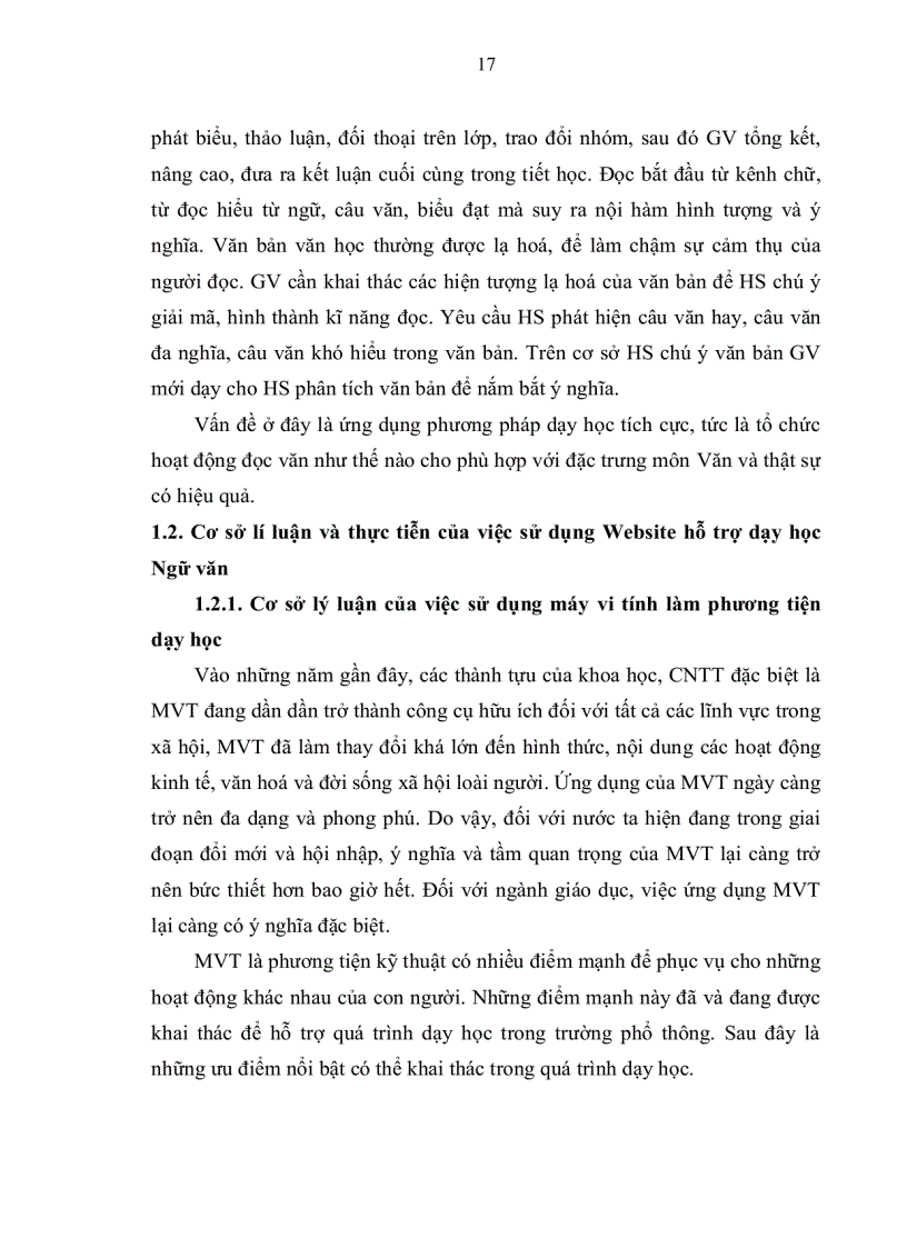 image for page Dạy học truyện hiện đại việt nam trong chương trình ngữ văn 12 với sự hỗ trợ của website