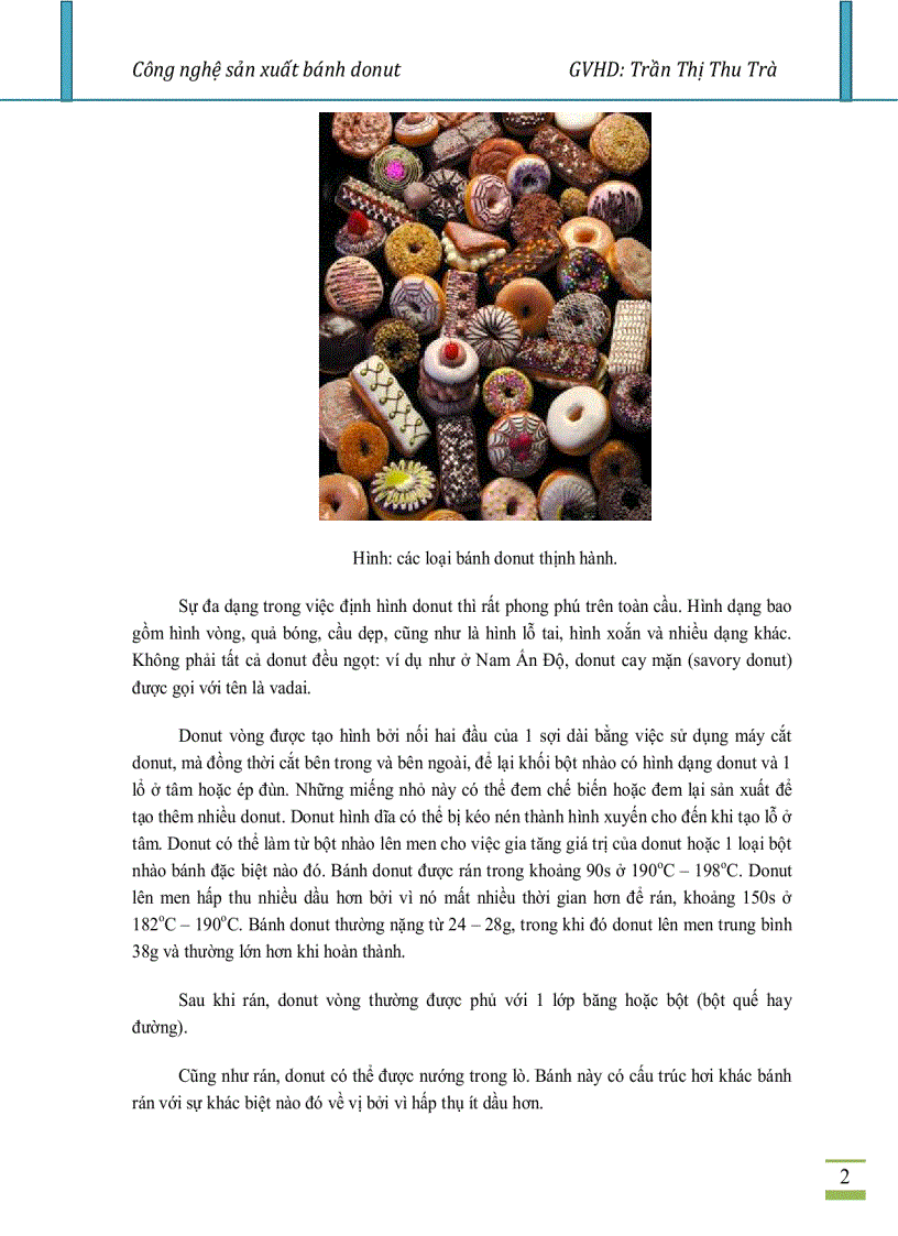 image for page Công nghệ sản xuất bánh Donut hay Doughnut