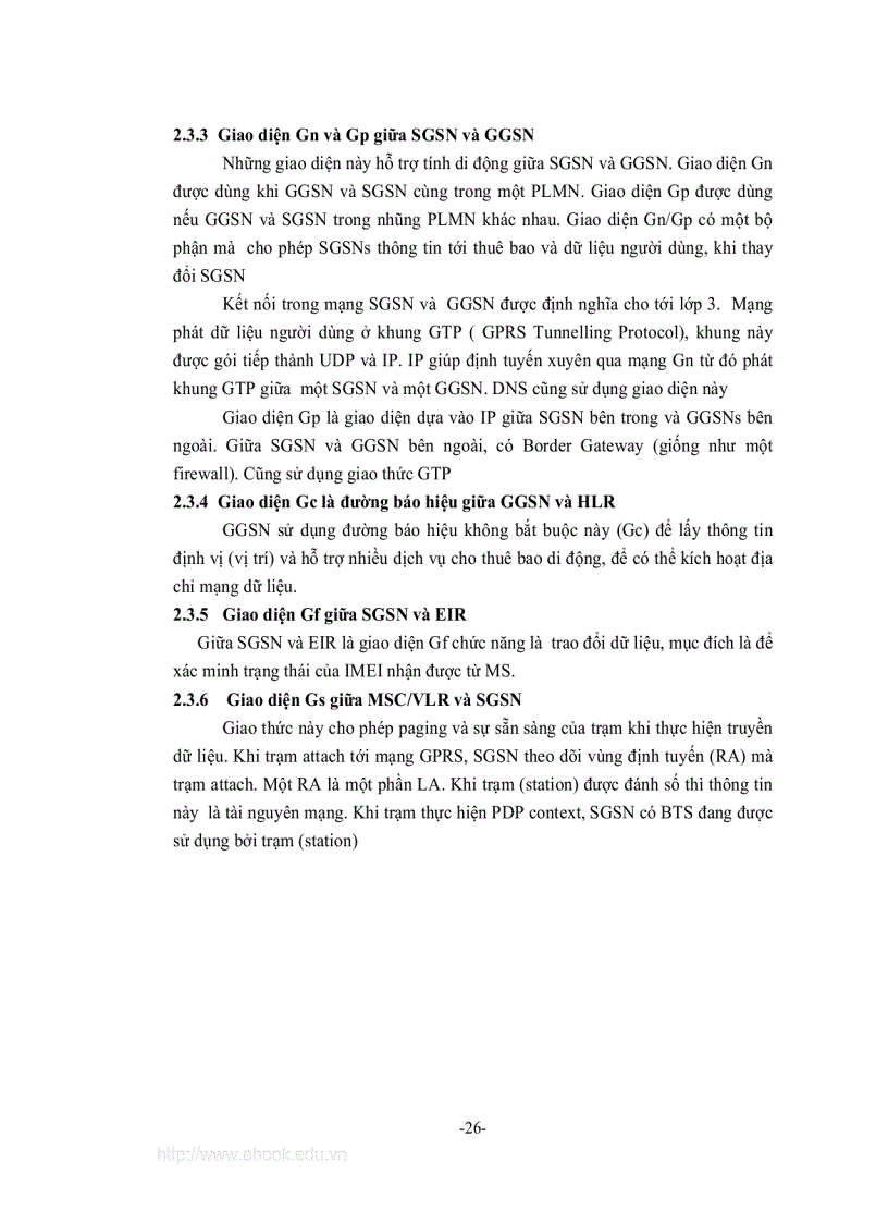 image for page Nghiên cứu tiến trình nâng cấp mạng thông tin di động GSM và giao thức