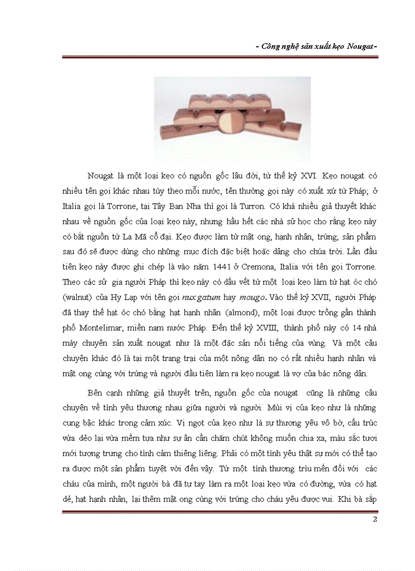 image for page Công nghệ sản xuất kẹo Nougat Pháp hay kẹo Torrone Italy kẹo Turron Tây Ban Nha