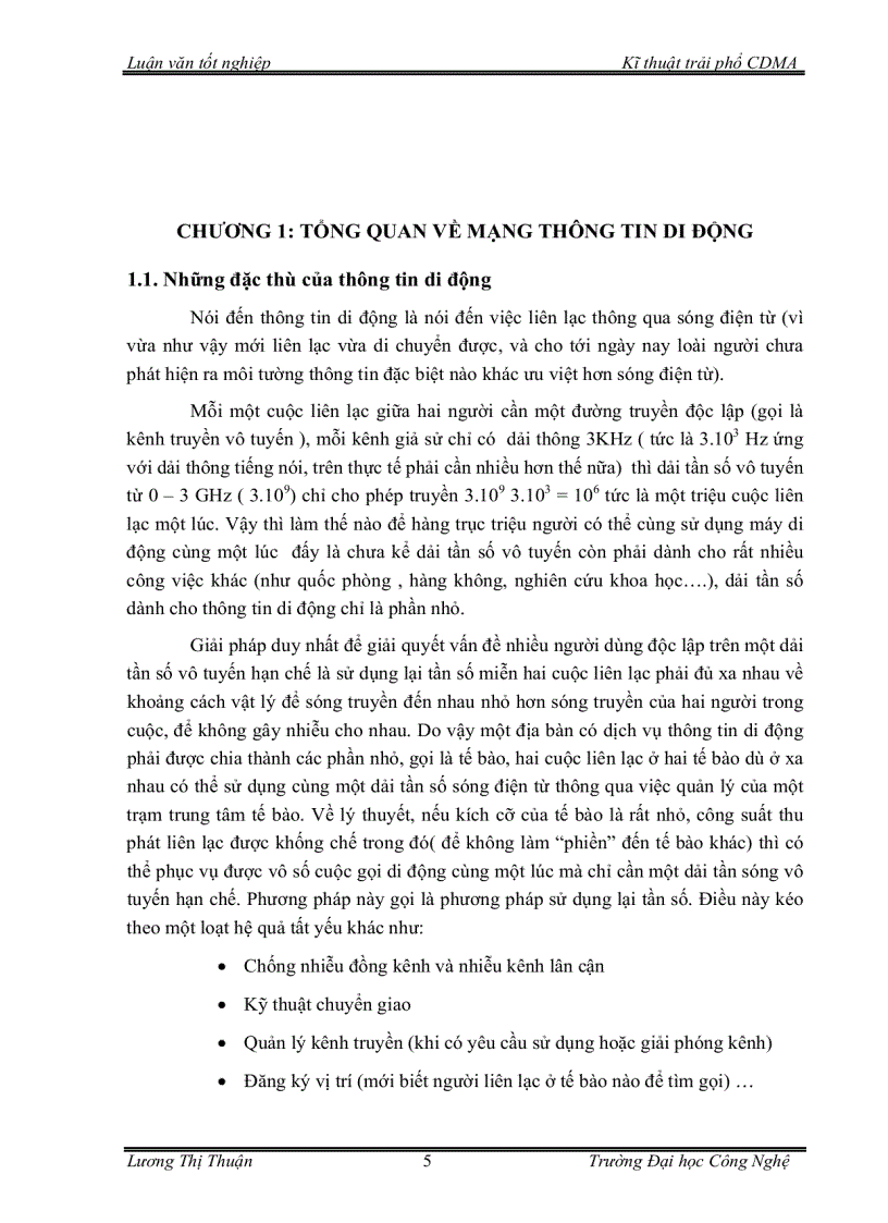 image for page Tìm hiểu kỹ thuật trải phổ cdma trong thông tin di động